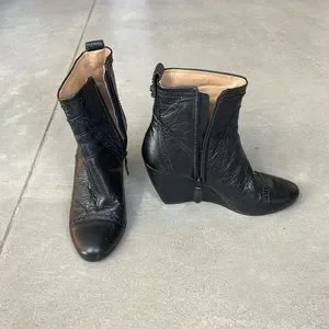 Balenciaga Shoes Balenciaga Brogue Wedge Ankle Boots Poshmark